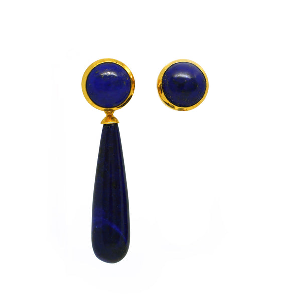 Lapis Lazuli Drop and Stud Earrings - Amilla Jewelry