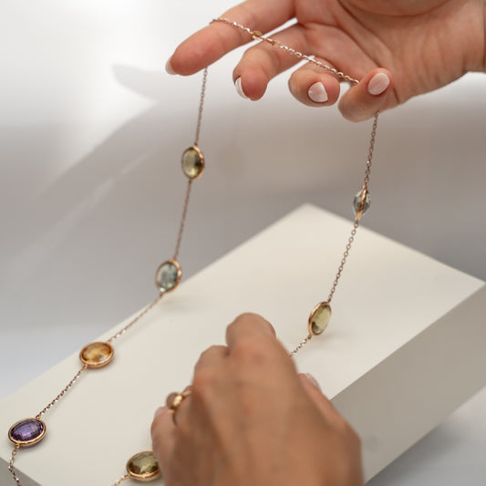 Colour Necklace Round - Amilla Jewelry